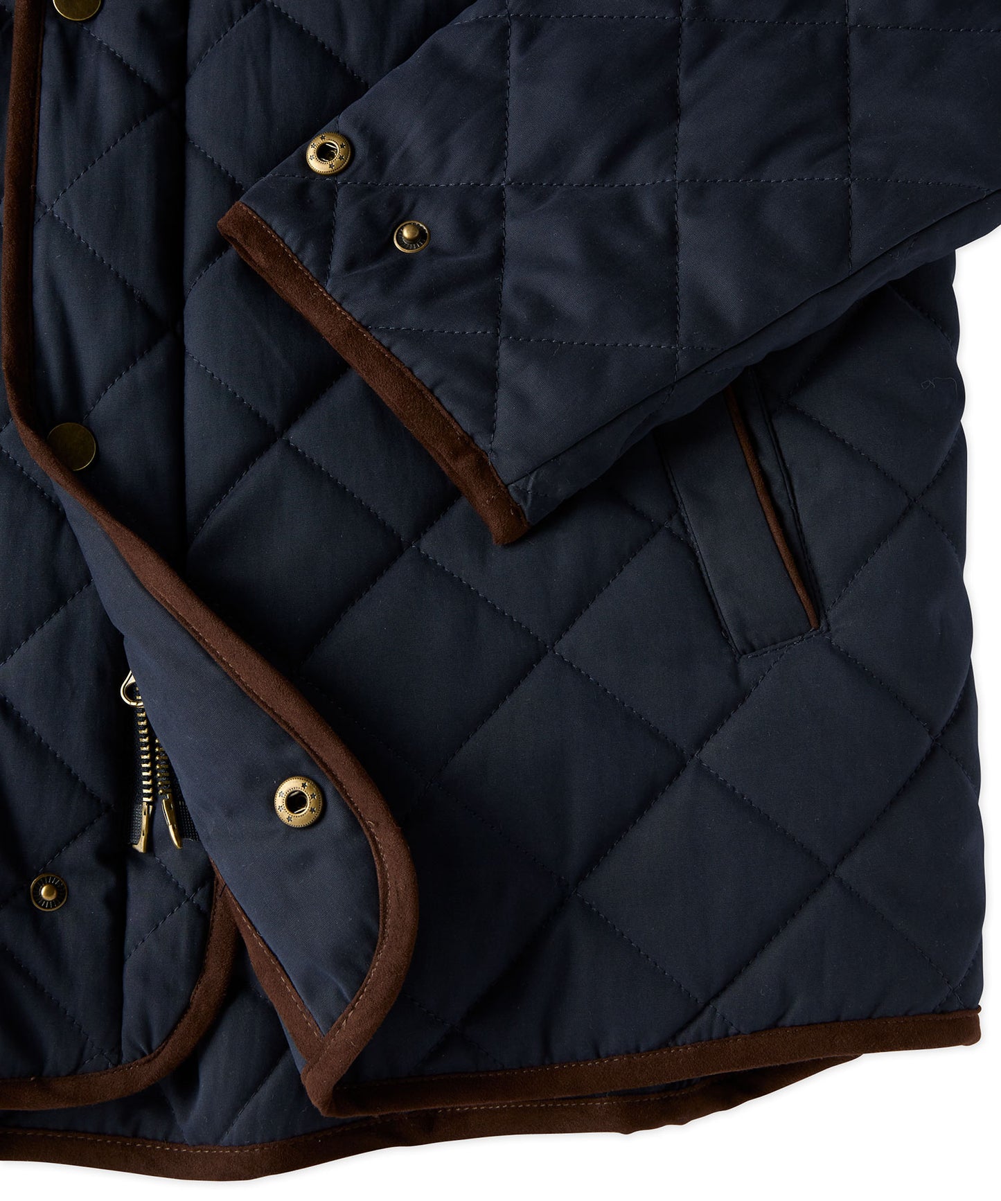 Brushed Poly-Nylon Quilted Jacket