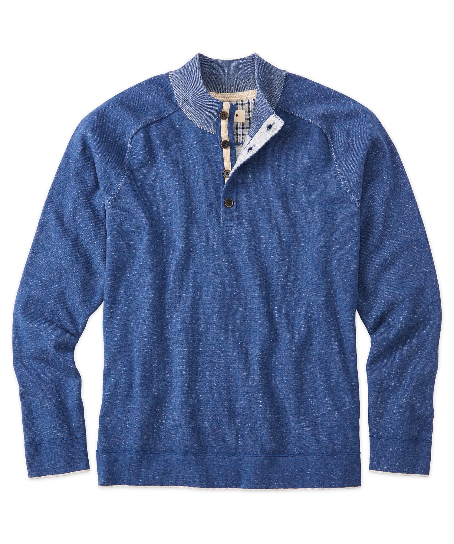 Button mock clearance sweater