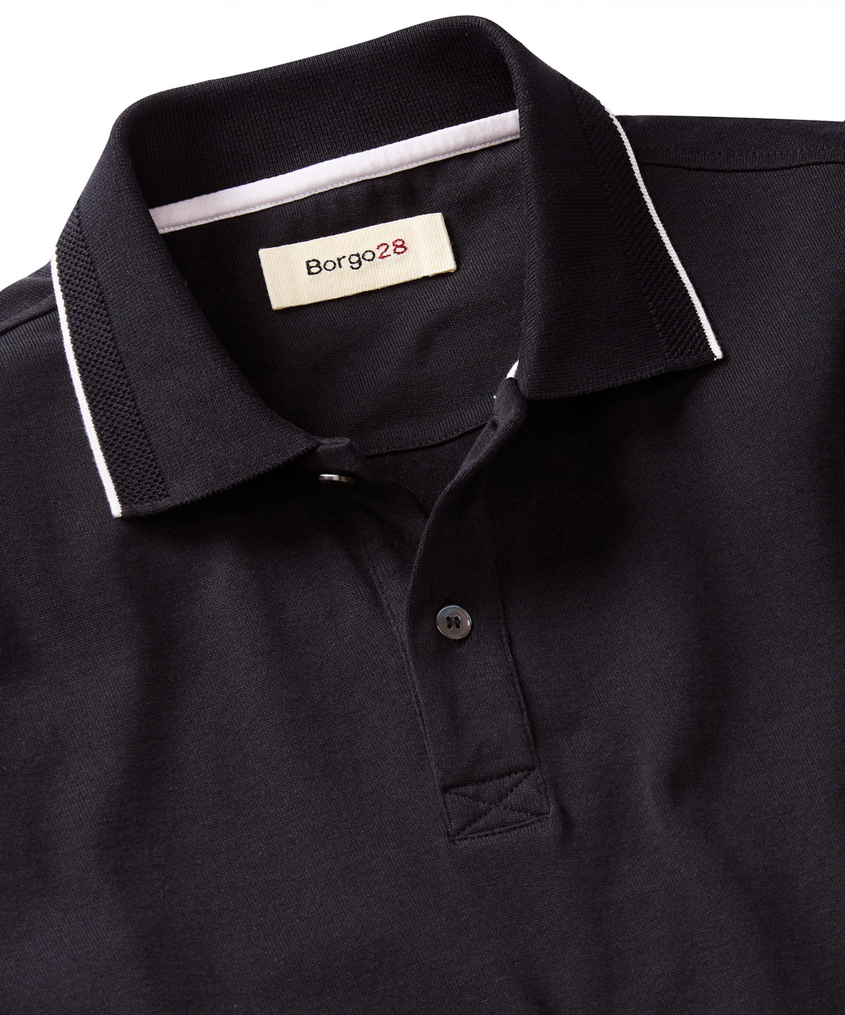 Fine-Ribbed Lightweight Cotton Polo Shirt