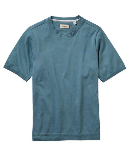 Fine-Ribbed Crewneck Tee Shirt