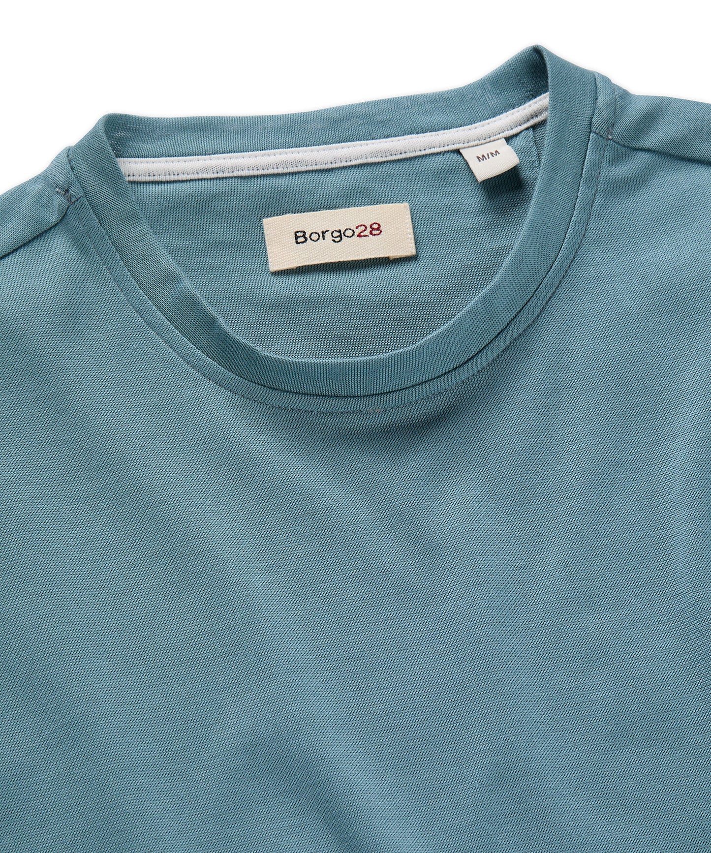 Fine-Ribbed Crewneck Tee Shirt